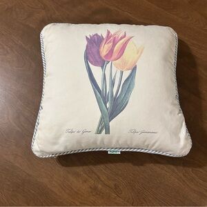 Vintage Rags tulip throw pillow